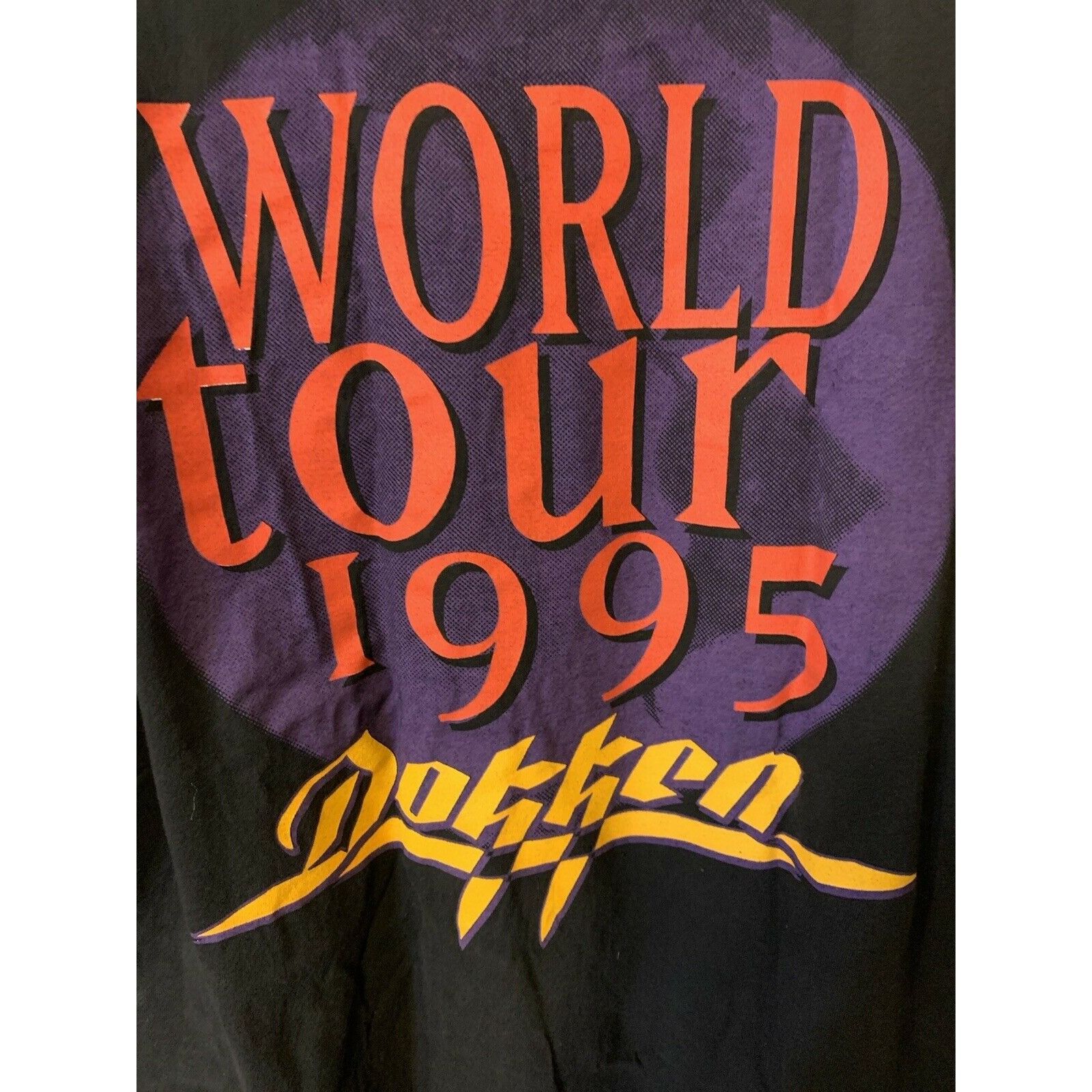 Giant Vintage DOKKEN WORLD TOUR 1995 Men’s Sz XL T Shirt Rock Meta Size US XL / EU 56 / 4 - 1 Thumbnail