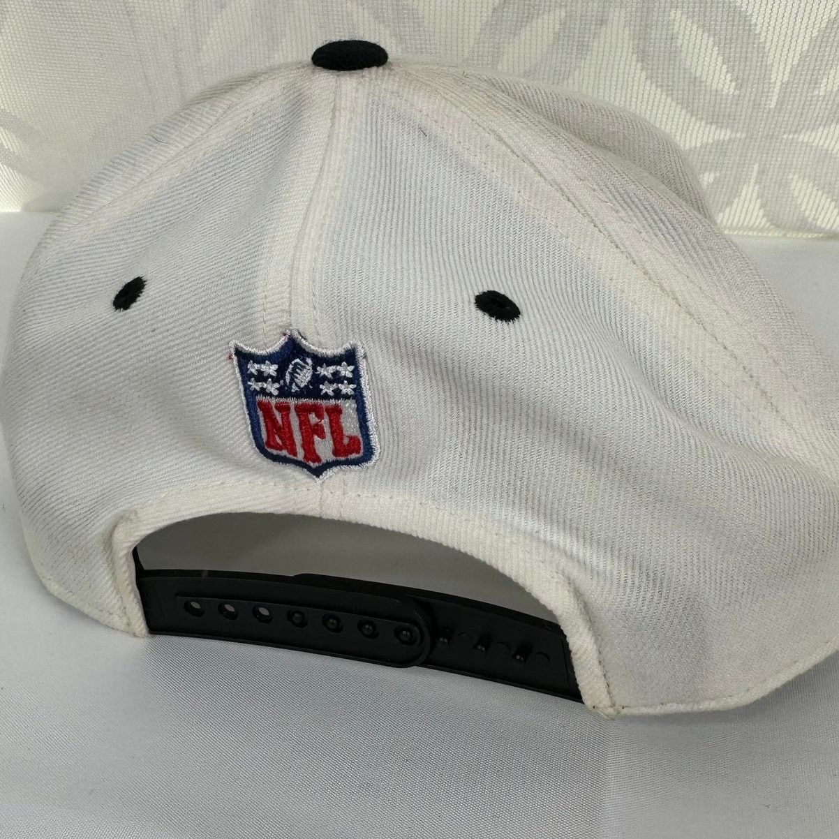 Reebok NFL Oakland Raiders Snapback Hat Cap Spell-Out Big Logo Size ONE SIZE - 6 Thumbnail