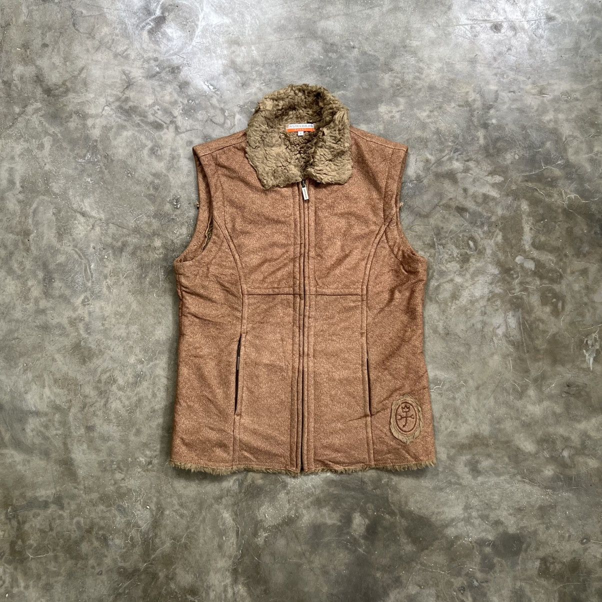 Jean Charles De Castelbajac 2000s JCB Zip Vest Inner Sherpa Size US S / EU 44-46 / 1 - 2 Thumbnail