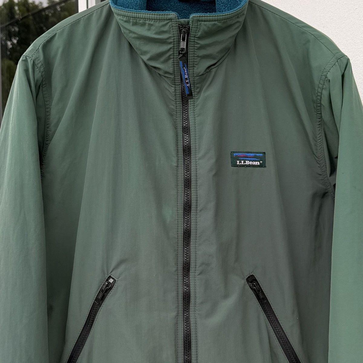 L.L. Bean Vintage L.L.Bean Warm Up Jacket Green Fleece Lined Outdoor Size US M / EU 48-50 / 2 - 5 Thumbnail