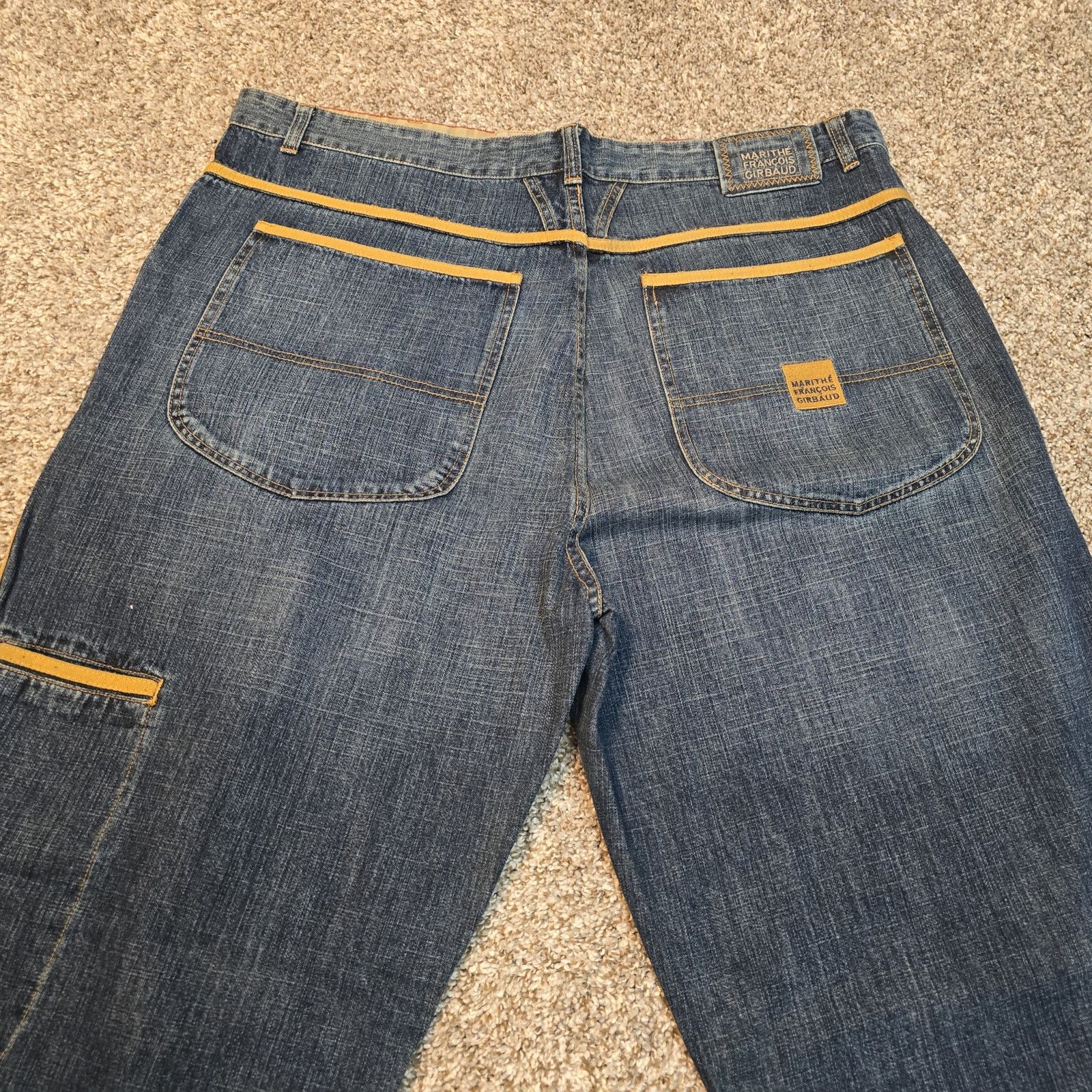 Marithe + Francois Girbaud Vintage Y2K MFG Girbaud Pant Jean 42x34 Cyber Cargo Rave Size US 42 / EU 58 - 9 Thumbnail
