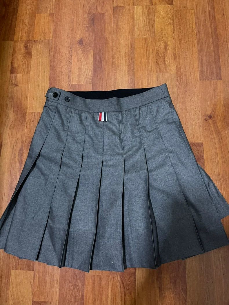 Thom Browne Thom Browne Grey pleated skirt Size 26" / US 2 / IT 38 - 2 Thumbnail