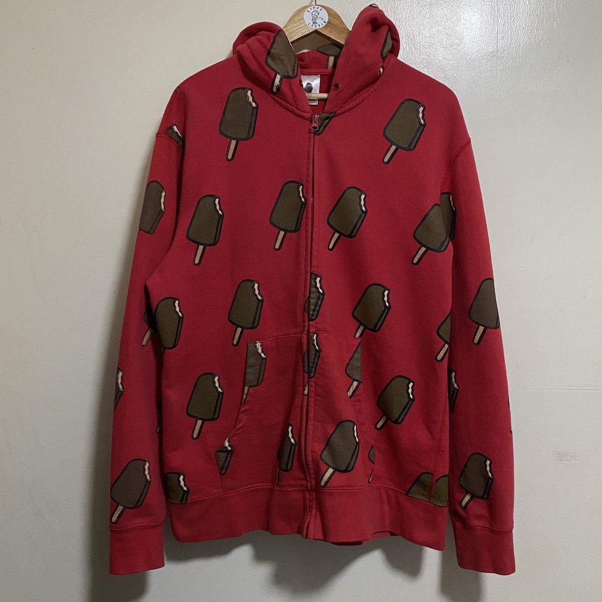 Billionaire Boys Club AOP Zip Up Jacket — Red