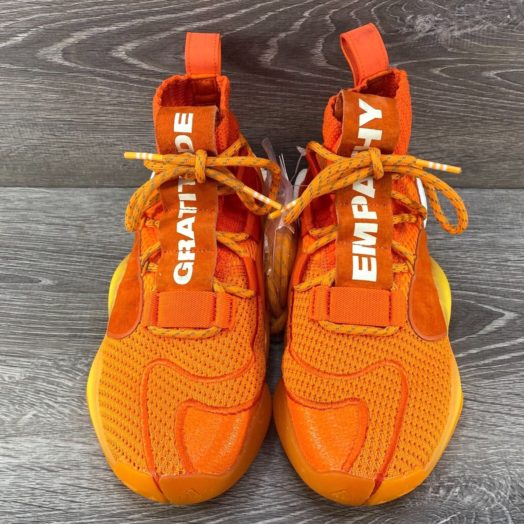 Adidas Adidas Crazy BYW X EG7728 Orange Basketball Men’s Size 6 - Pharrell Williams x Adidas EG7728 Sneakers Mid Top Suede Rubber Size US 6 / EU 39 - 3 Thumbnail
