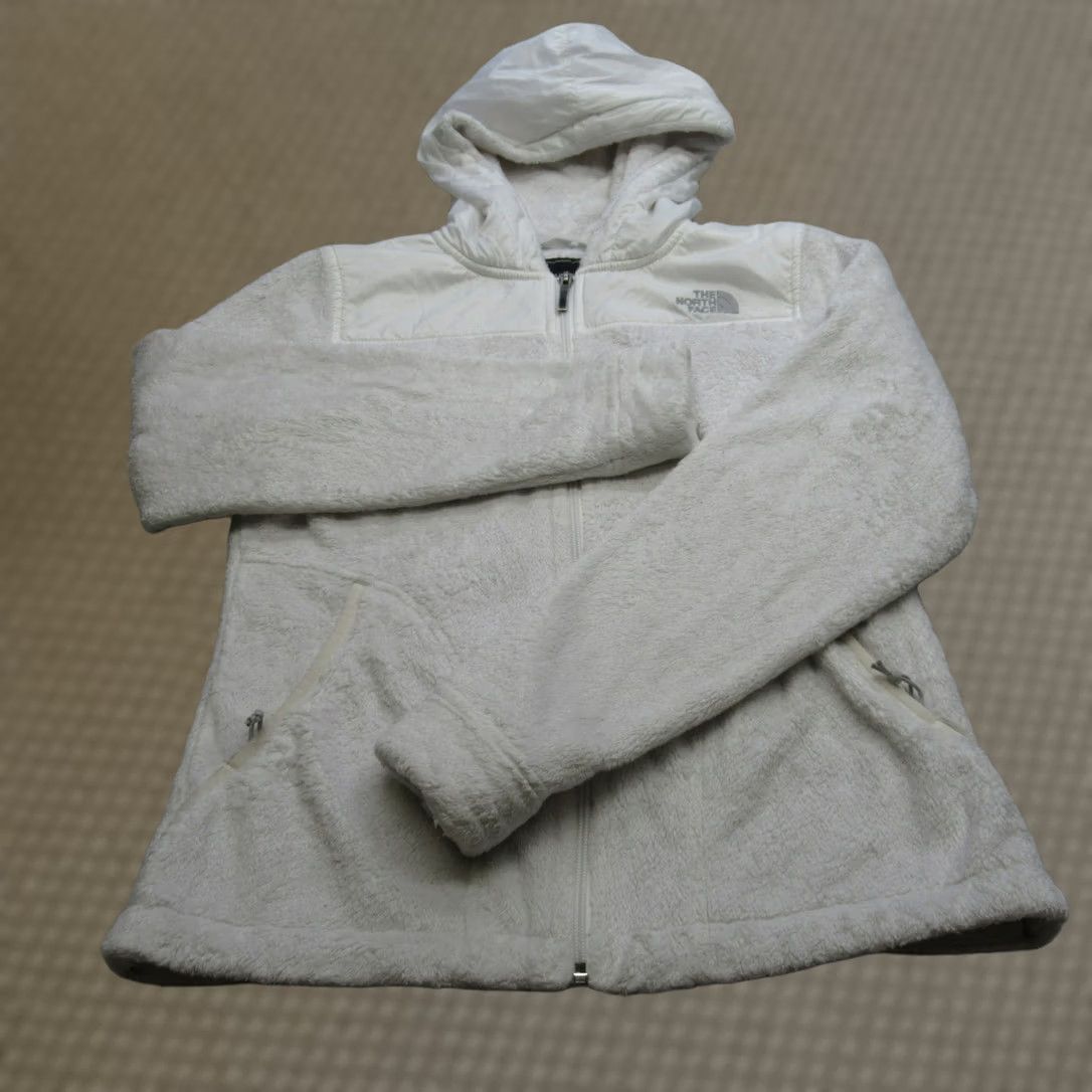 The North Face The North Face Women Small White Fleece Full Zip Jacket Size S / US 4 / IT 40 - 1 Thumbnail