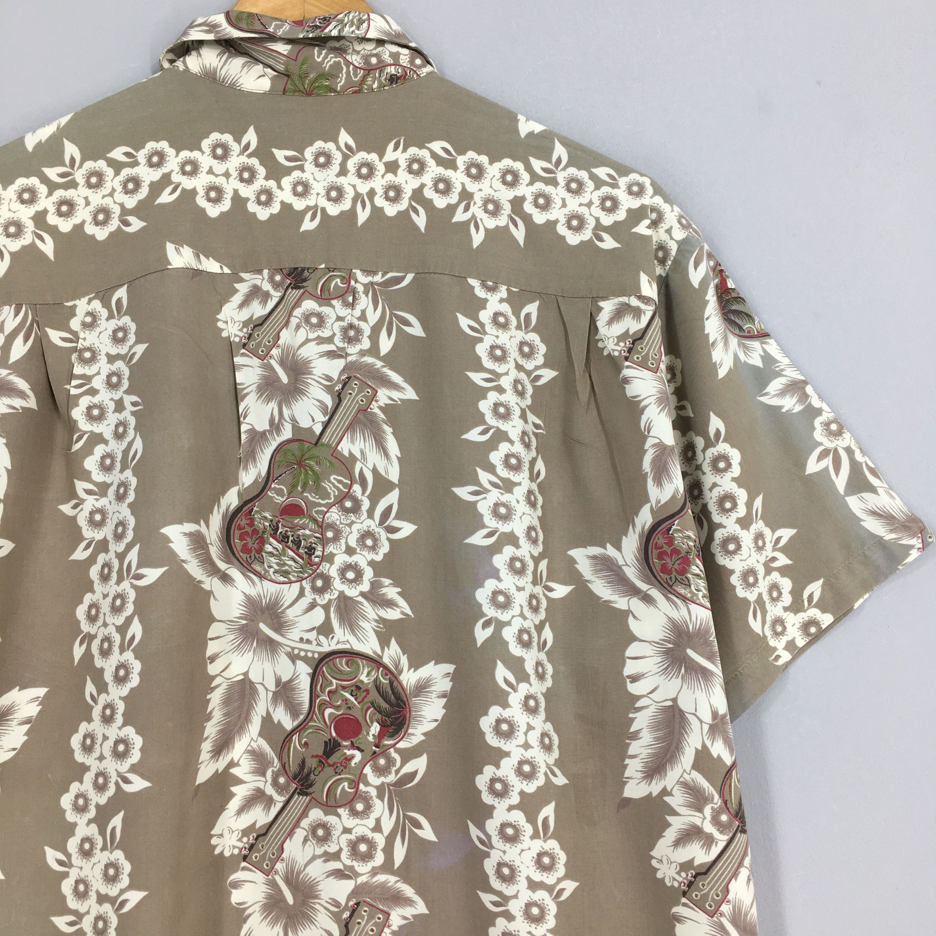IOLANI Vintage Iolani Made In Hawaii Beach View Aloha Shirt Large Size US L / EU 52-54 / 3 - 8 Thumbnail