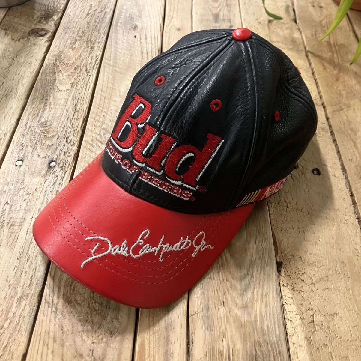 NASCAR × Vintage Vintage Dale Jr Leather Cap Size ONE SIZE - 1 Thumbnail