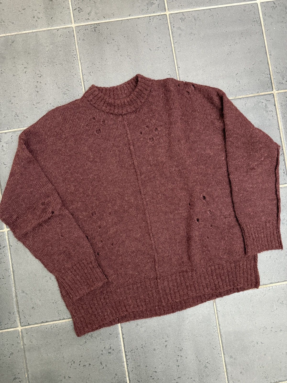 Marc Point Venezia Mohair Alpaca Distressed Oversized Knit Size US M / EU 48-50 / 2 - 1 Thumbnail