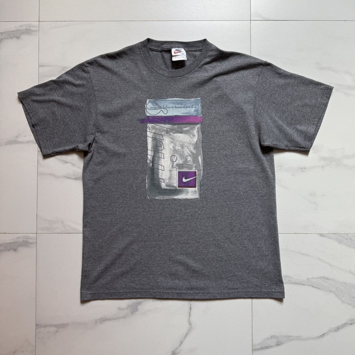 Nike × Vintage Vintage 90s Nike Strive T-Shirt Size US M / EU 48-50 / 2 - 2 Thumbnail