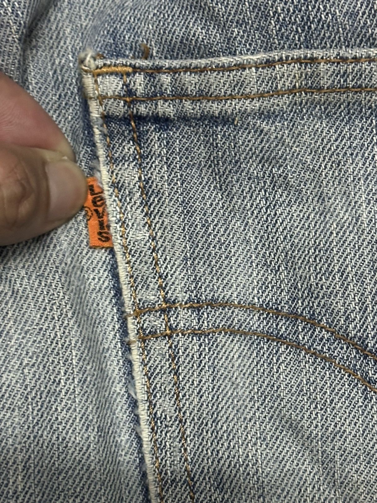 Levi's Levis 612 Vintage Orange TabDistressed Baggy & BlueWash Size US 30 / EU 46 - 8 Thumbnail