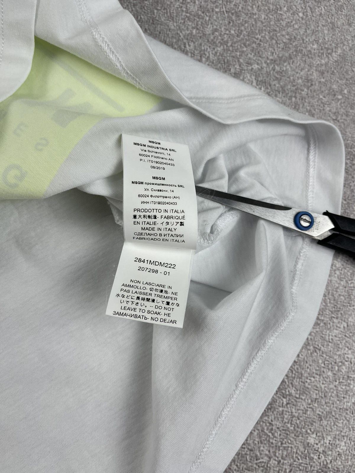 MSGM MSGM Welcome to the Future Cotton T-Shirt Size L Size L / US 10 / IT 46 - 10 Thumbnail