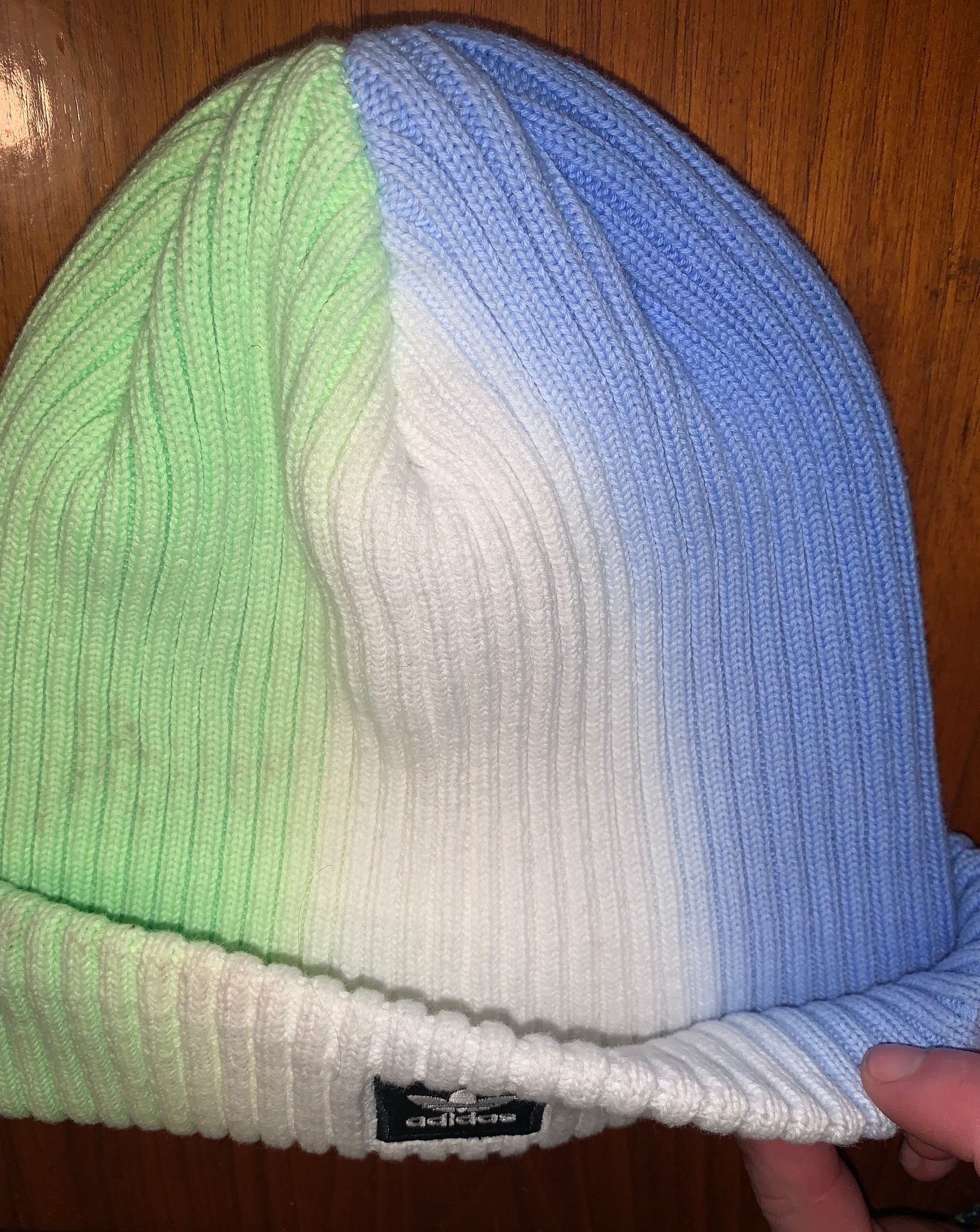 Adidas Adidas Colorwash Green/Blue Beanie Size ONE SIZE - 4 Thumbnail