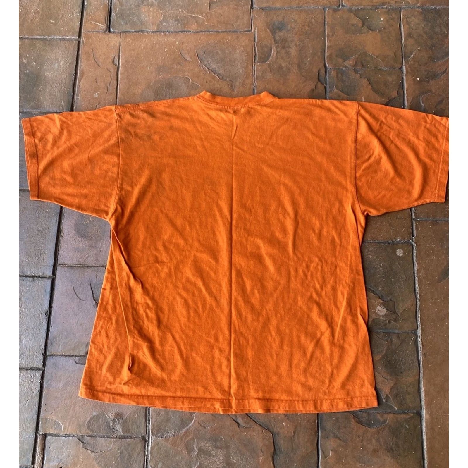 Vintage VINTAGE The Lord is My Shepherd Christian Jesus T-Shirt XL Orange Cotton Crew Neck Short Sleeve Grunge 90s Mens Turkey USA Size US XL / EU 56 / 4 - 3 Thumbnail