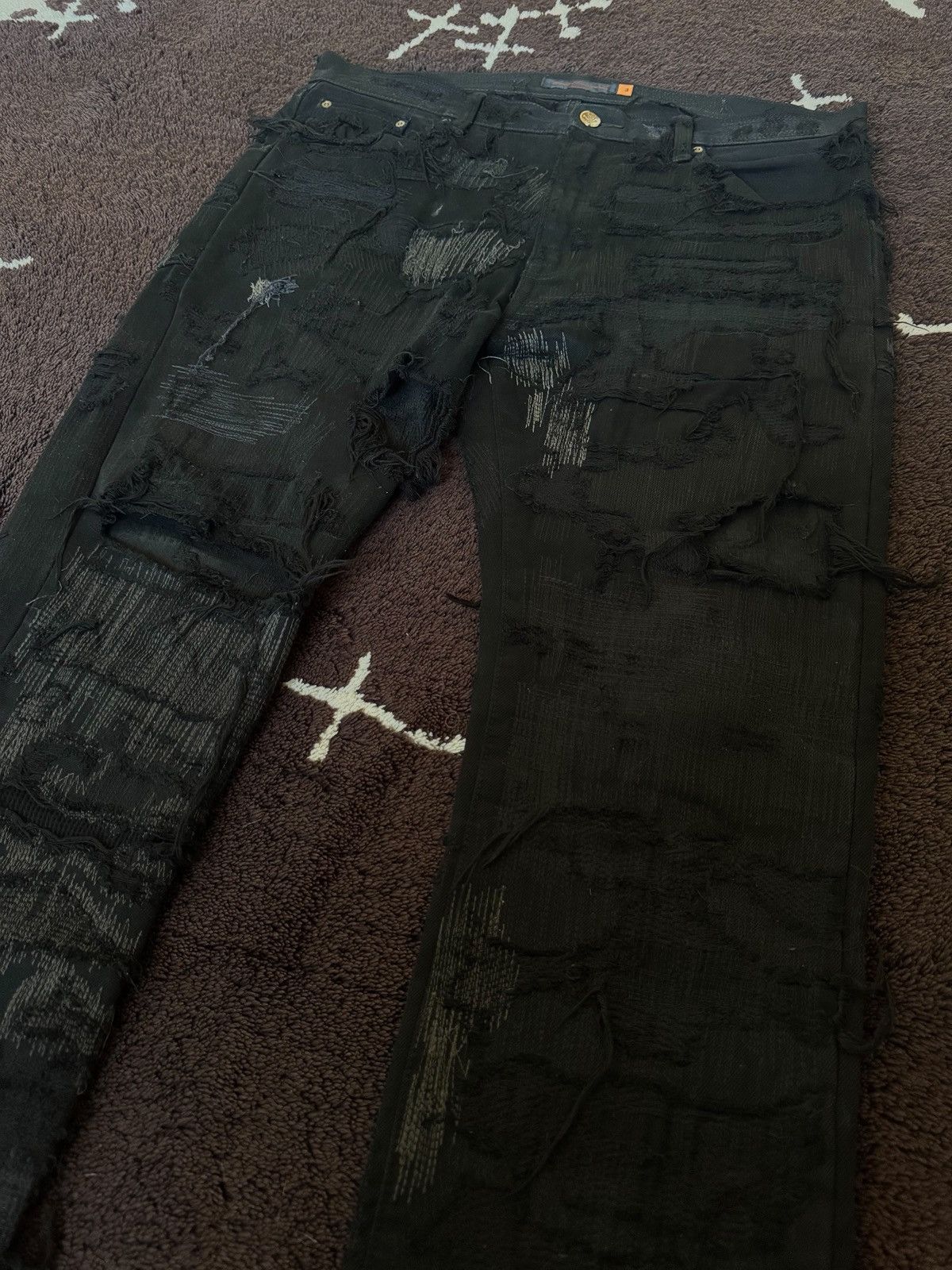 Undercover Undercover SS05 But Beautiful black 85 denim Size US 33 - 2 Thumbnail
