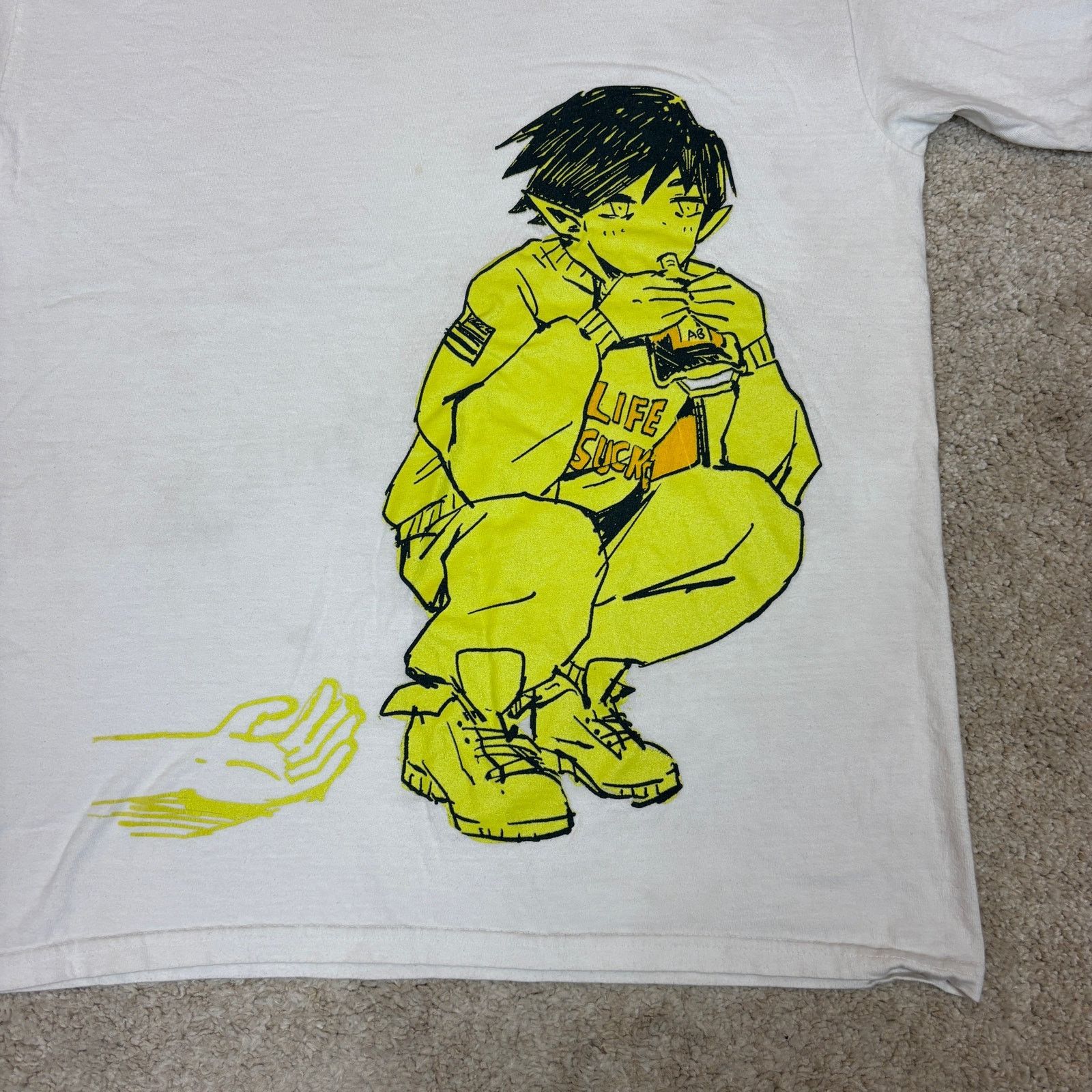 OMOCAT Rare OMOCAT Omori Life Sucks T Shirt Anime Artwork Large Size US L / EU 52-54 / 3 - 2 Thumbnail