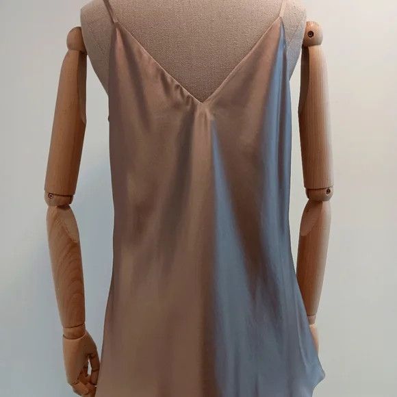 Lafayette 148 LAFAYETTE 148 NEW YORK Silk Hickory Charmeuse Bias Tank- (S) Size S / US 4 / IT 40 - 7 Thumbnail