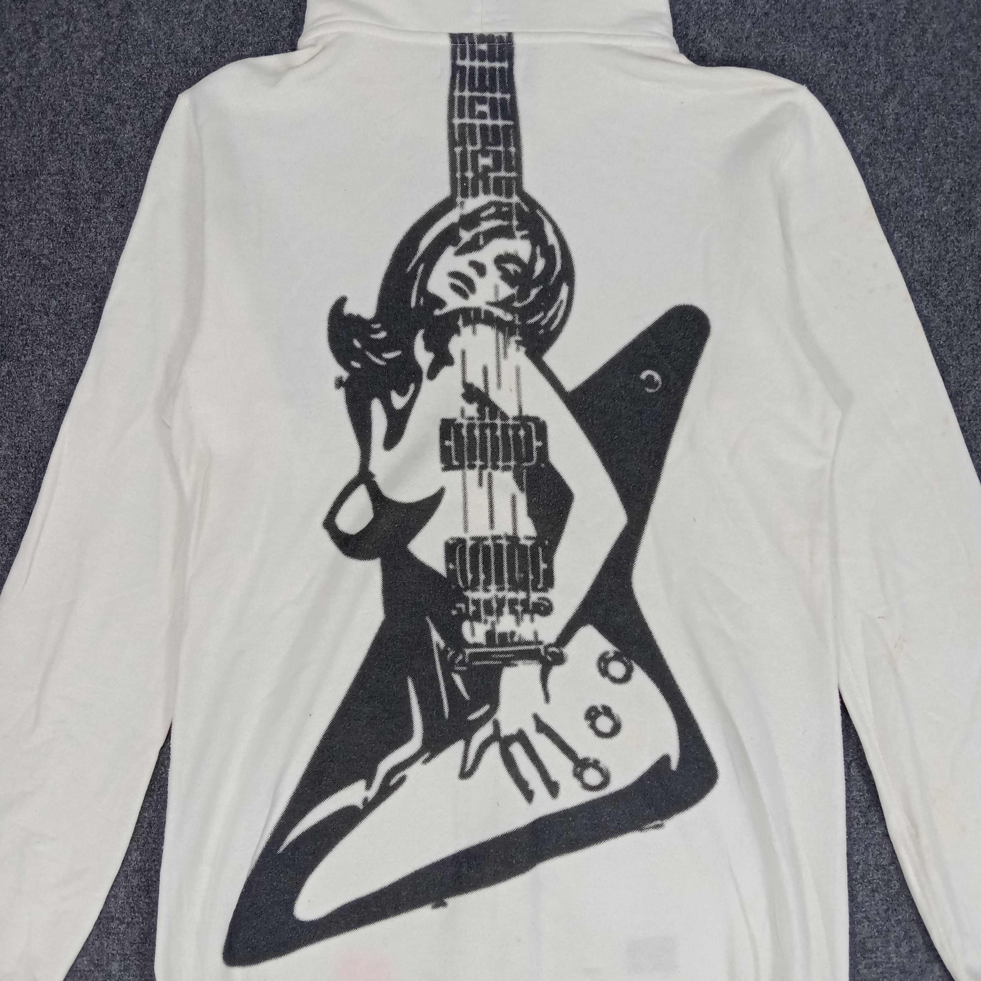 Hysteric Glamour × Japanese Brand × Vintage Hysteric Glamour Japanese Brand Guitar Hoodies Size US XS / EU 42 / 0 - 2 Thumbnail