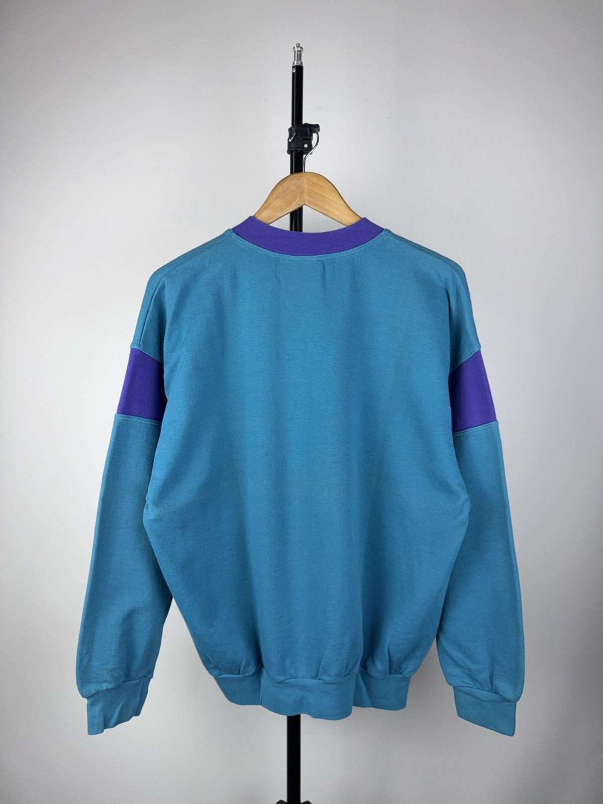 Puma × Vintage Vintage PUMA 100% Motion Sweatshirt Blue Purple 90s Style Size US M / EU 48-50 / 2 - 6 Thumbnail