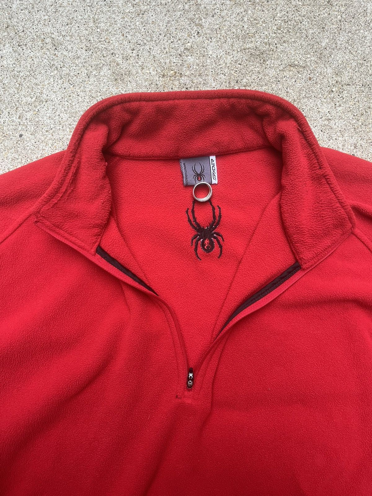 Spyder × Vintage Vintage Y2K Embroidered Spyder Quarterzip Fleece Size US XL / EU 56 / 4 - 3 Thumbnail