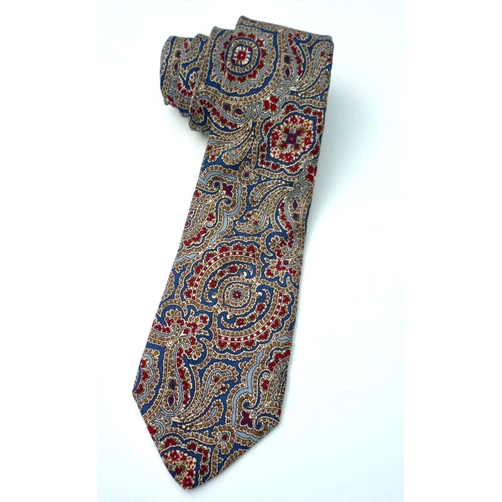 Yves Saint Laurent Yves Saint Laurent Men's Vintage Luxury Silk Tie Paisley Size ONE SIZE - 2 Thumbnail
