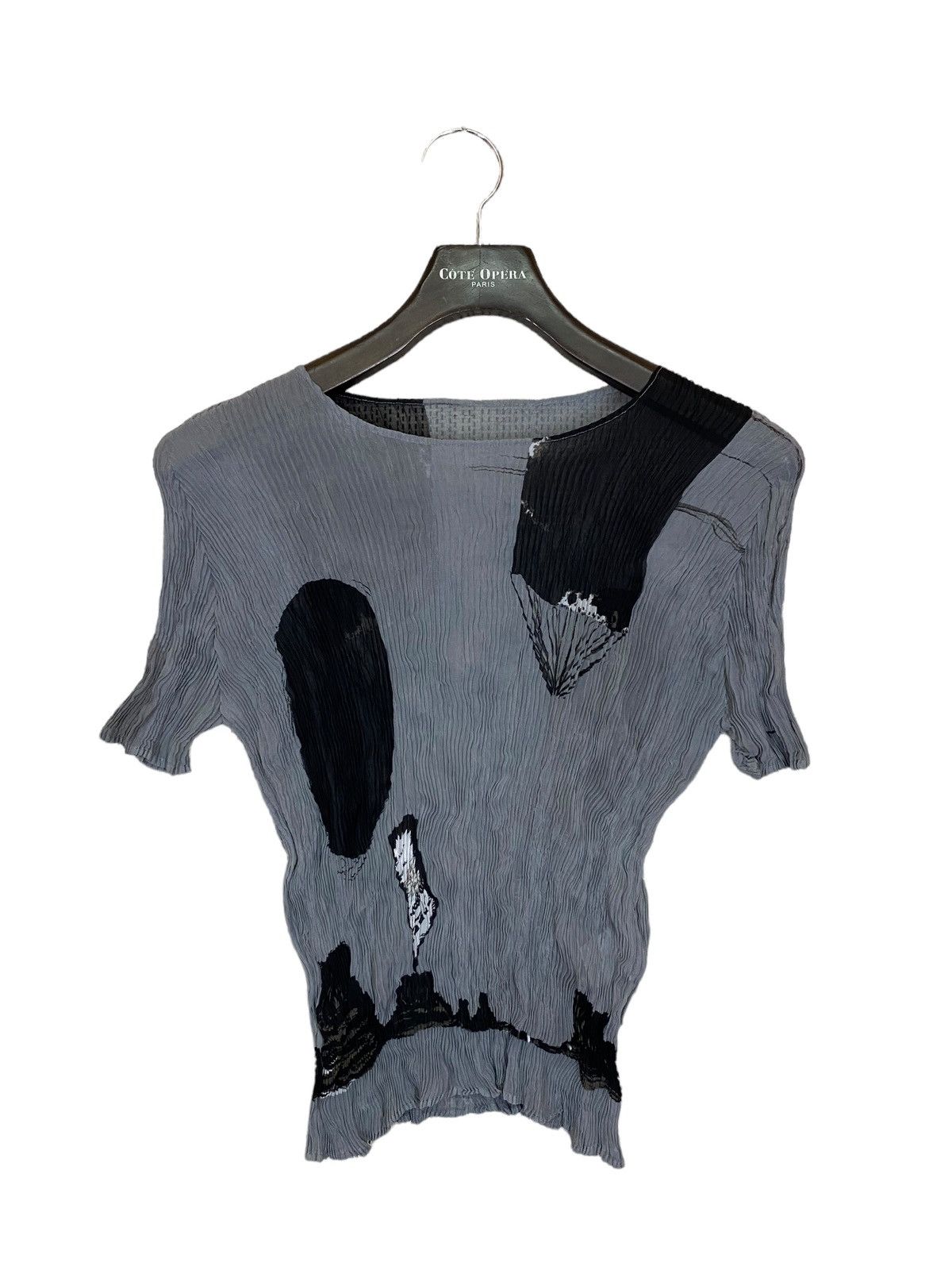 Designer × Issey Miyake Vtg issey miyake pleats please shirt stretch freesize Size M / US 6-8 / IT 42-44 - 1 Thumbnail