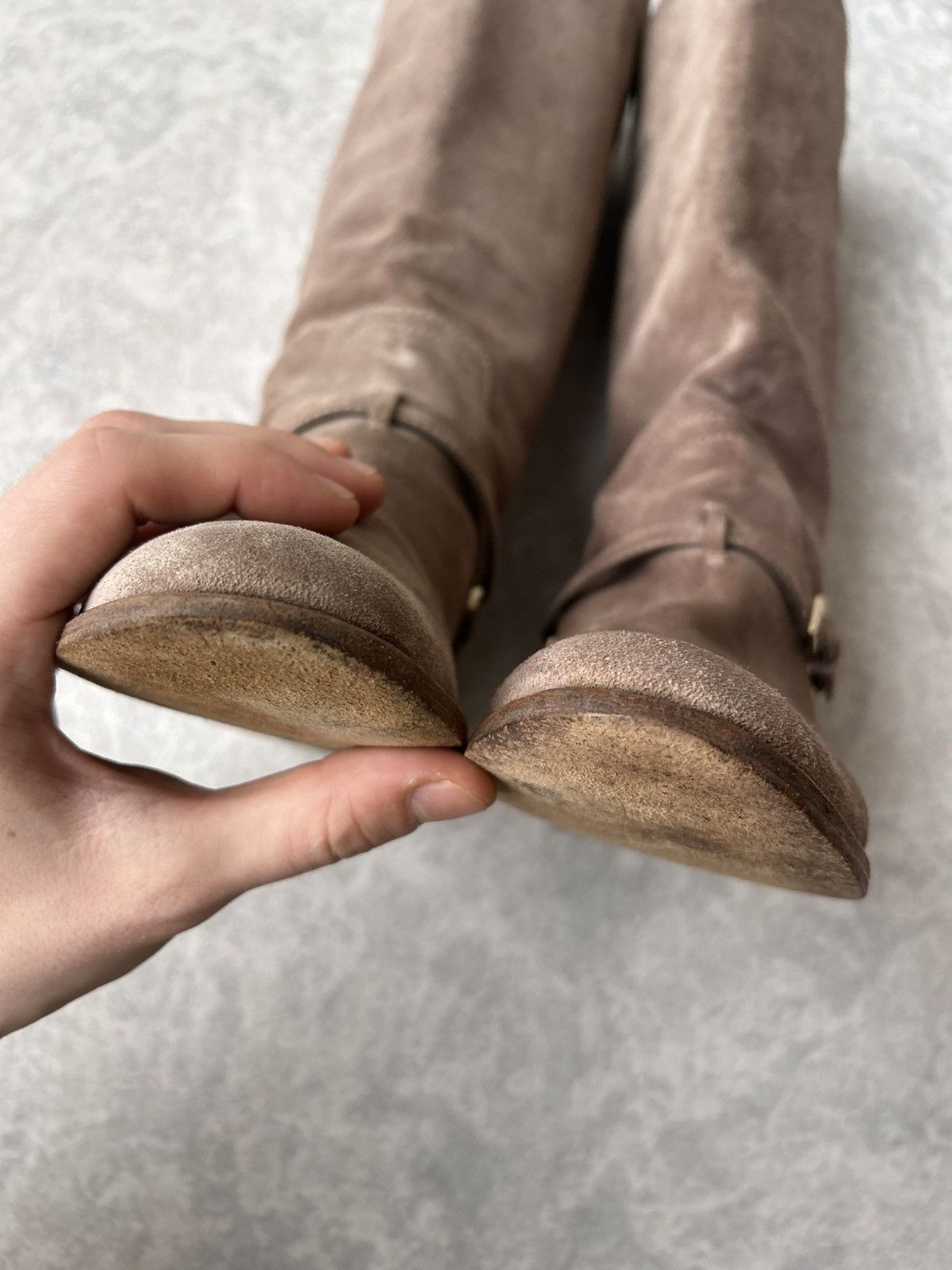 Christian Dior Monsieur Christian Dior Suede Knee High Riding Boots Size US 9 / IT 39 - 16 Thumbnail