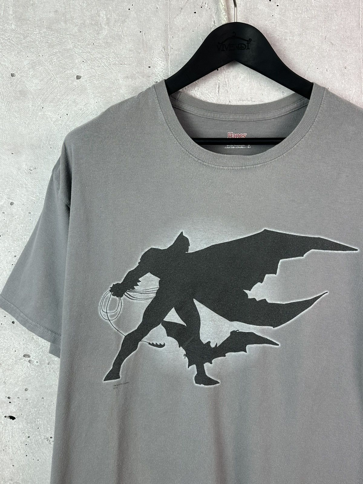 Hanes Vintage Hanes Beffy-T Betman DC Comics Grey Cotton T-shirts Size US XL / EU 56 / 4 - 4 Thumbnail