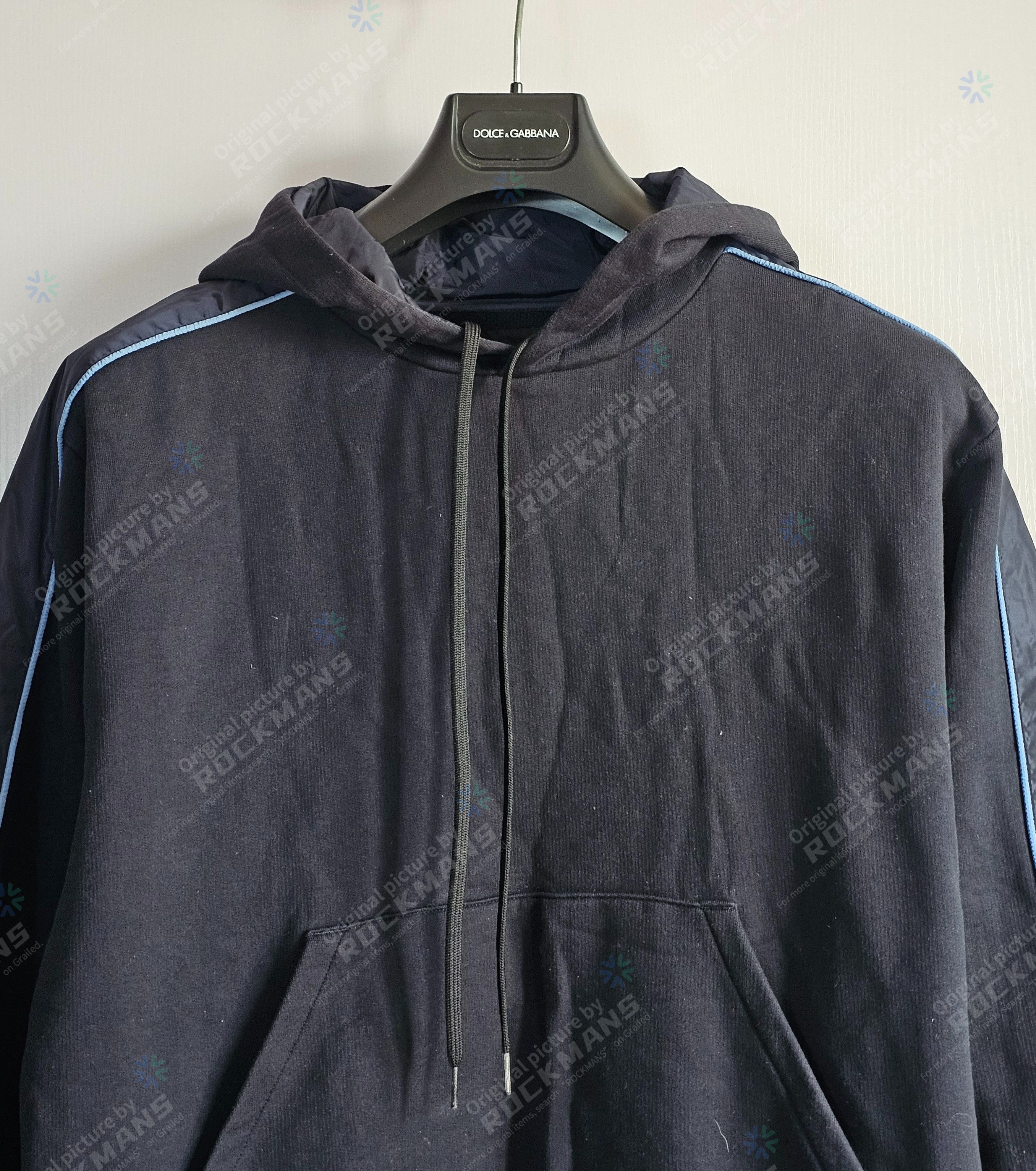Prada Prada Milano Rubber Triangle Nylon Piped Panel Hoodie Size L Size US L / EU 52-54 / 3 - 2 Thumbnail