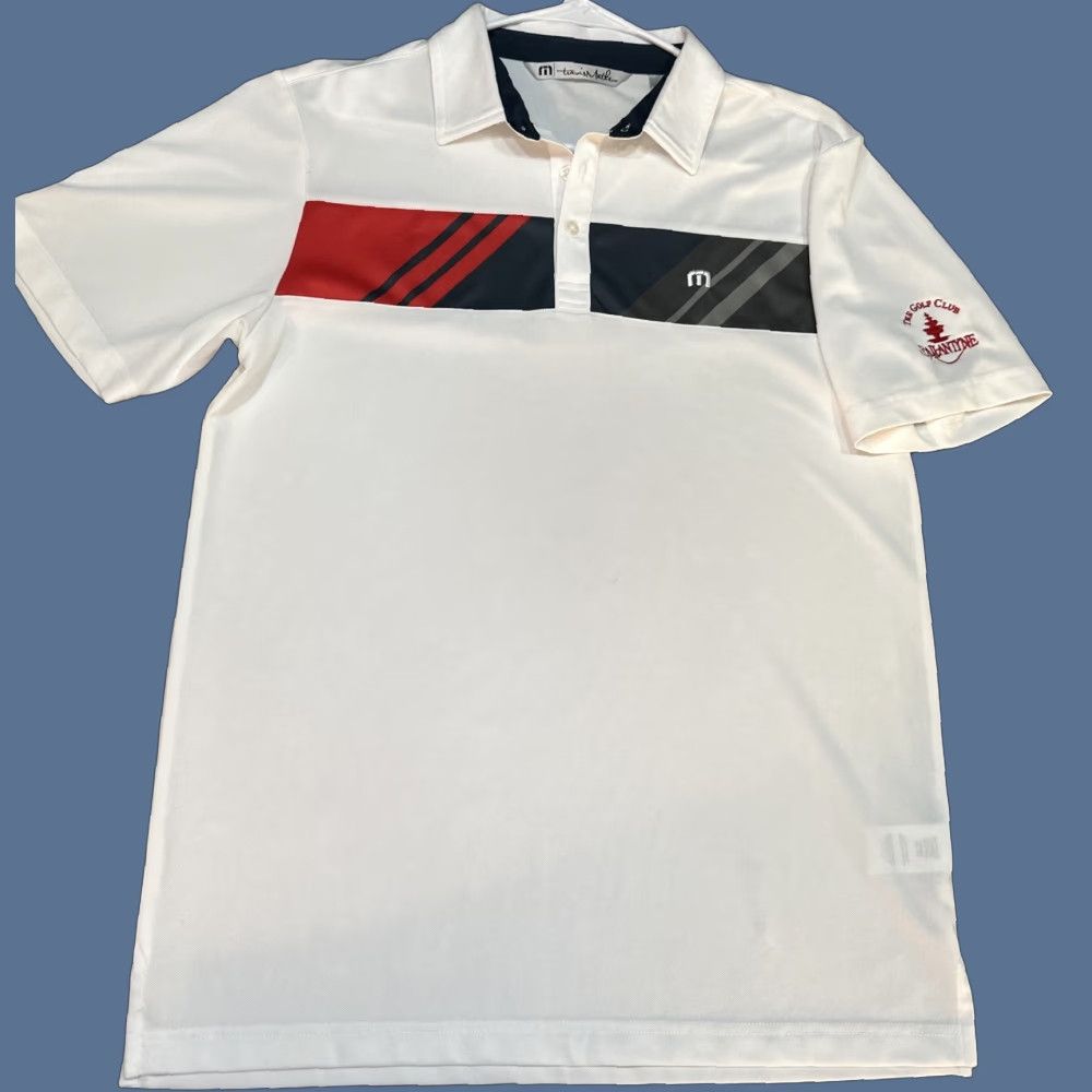 TravisMathew Travis Mathew Golf Polo Shirt Ballantyne County Club M White Ballantyne Golf Club Logo Embroidered Short Sleeve Polo Men Athletic Regular Size M Size US M / EU 48-50 / 2 - 1 Thumbnail