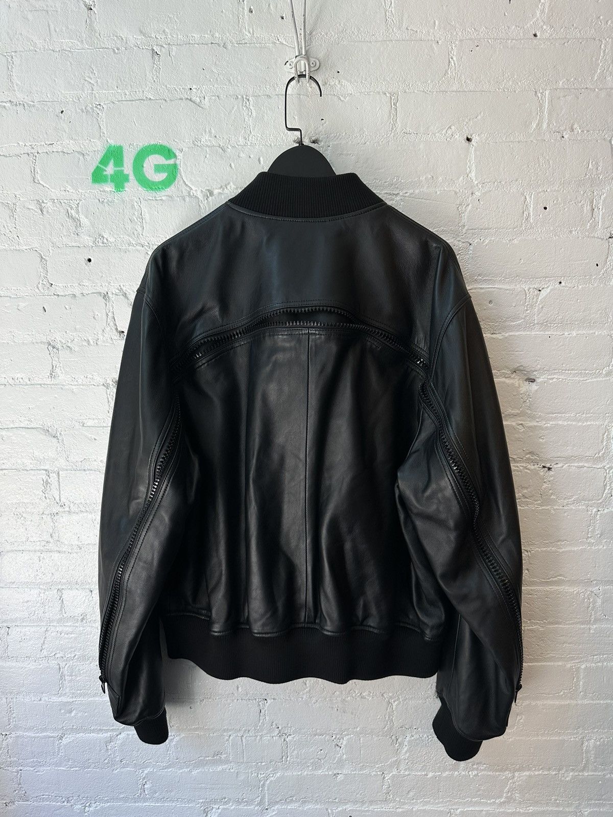 Dries Van Noten DRIS VAN NOTEN BACK ZIP LEATHER BOMBER Size US L / EU 52-54 / 3 - 5 Thumbnail