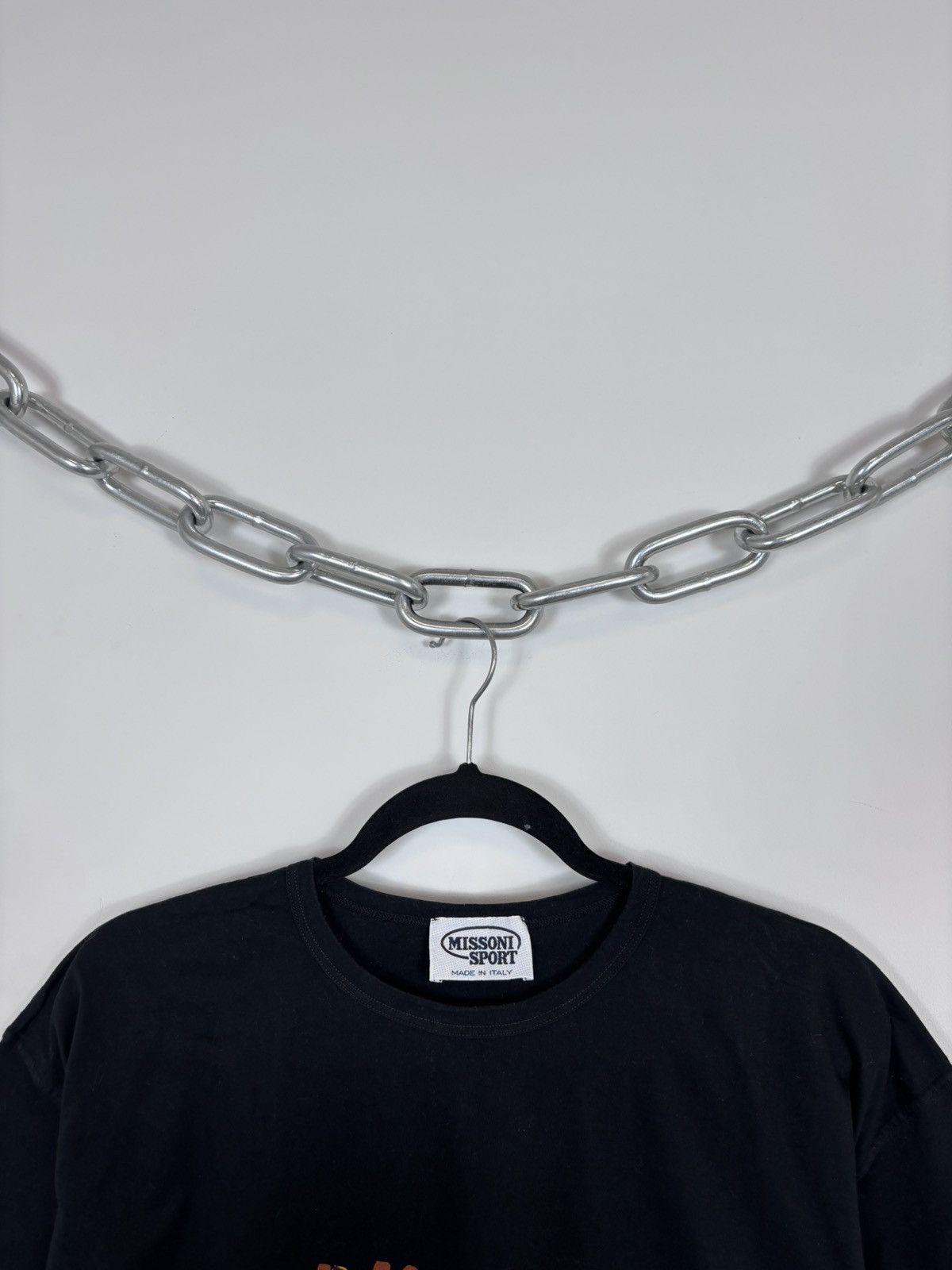 Missoni Missoni Sport Vintage Men’s Big Logo Black T-Shirt Tee Size US S / EU 44-46 / 1 - 4 Thumbnail
