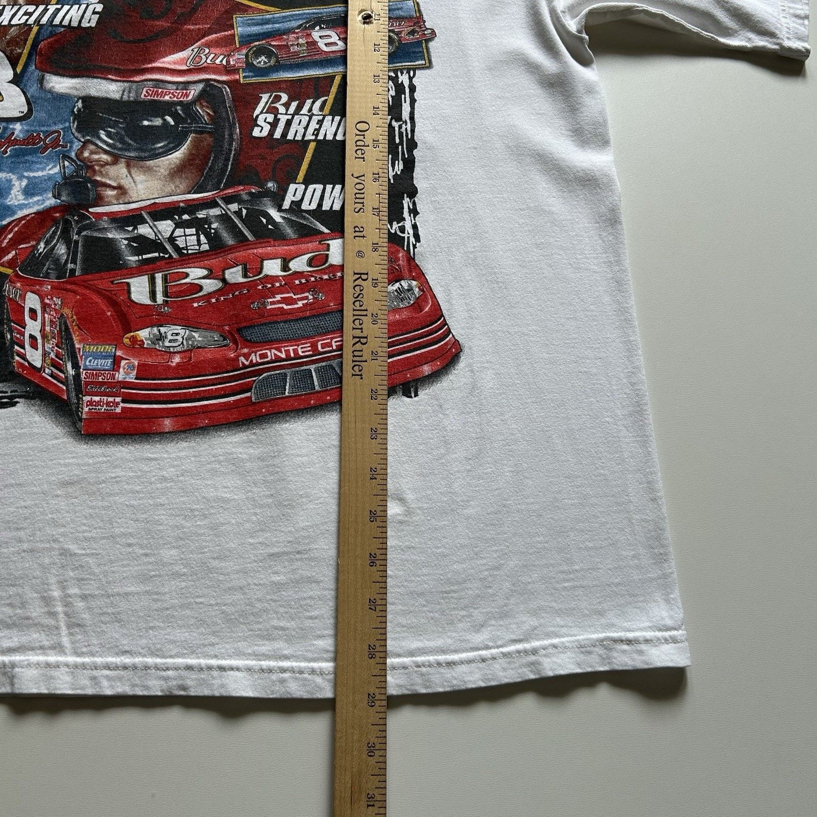 Chase Authentics Vintage NASCAR T Shirt XL White Y2K Earnhardt Jr Racing Rare Size US XL / EU 56 / 4 - 6 Thumbnail