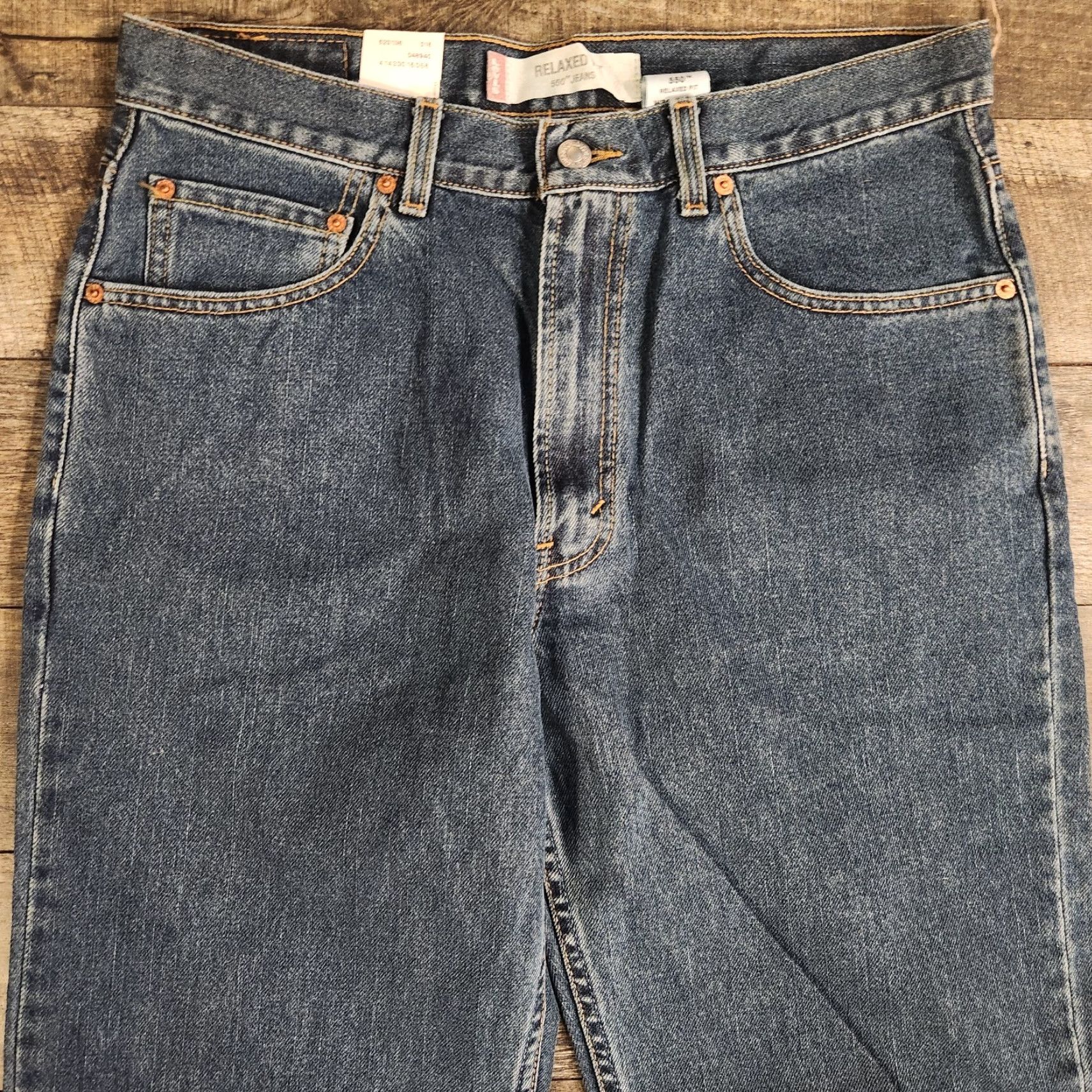 Levi's VINTAGE Levi's 550 Jeans 34x32 Blue Relaxed Fit NWT Deadstock 2003 90s Grunge USA Size US 34 / EU 50 - 3 Thumbnail