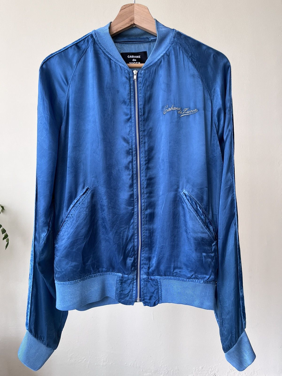 CABANE de ZUCCa Issey Miyake Cabane De Zucca Embroidered Rayon Bomber Jacker Size M / US 6-8 / IT 42-44 - 1 Thumbnail