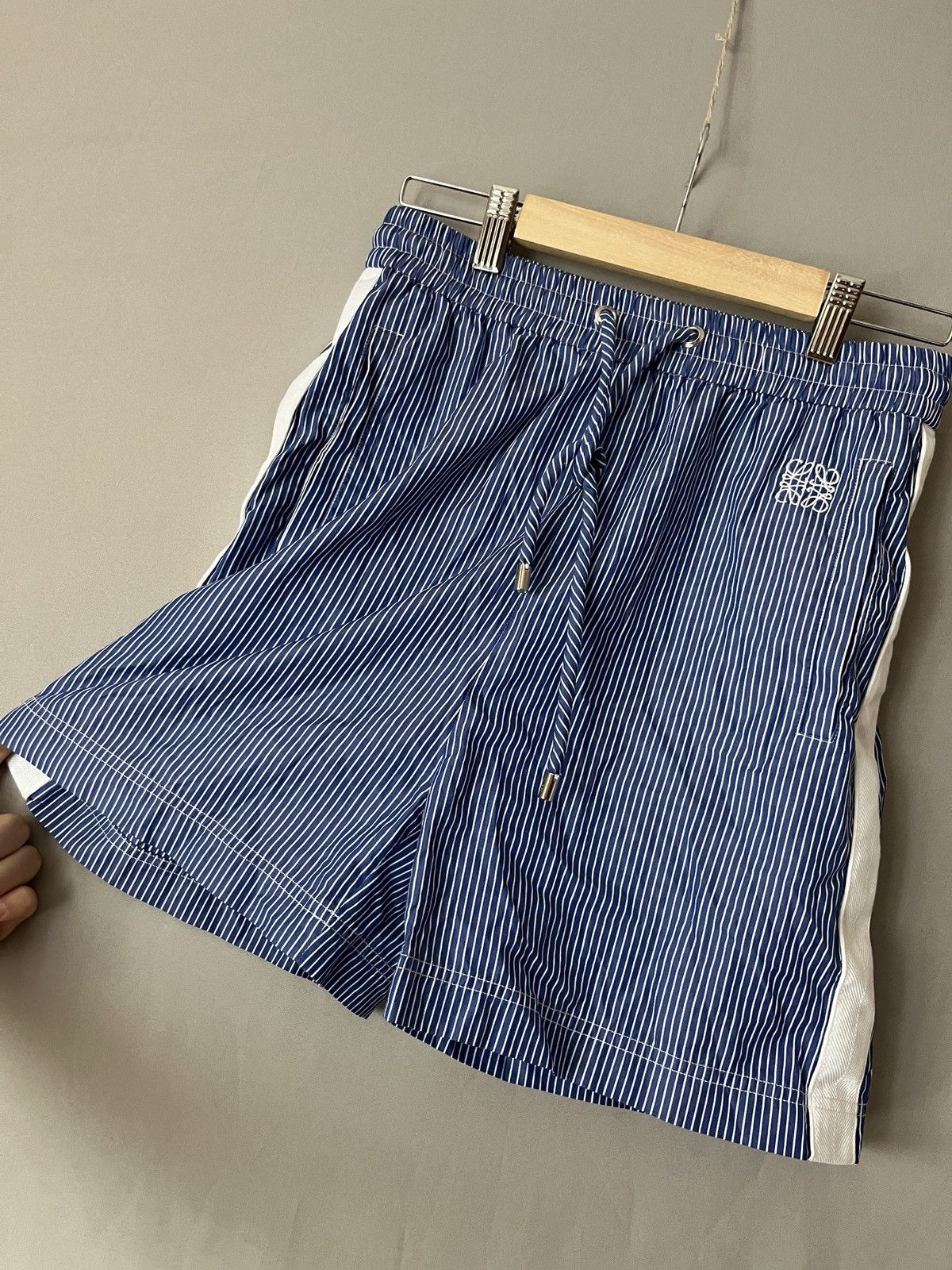 Loewe LOEWE Blue White Striped Shorts Size 25" / US 0 / IT 36 - 9 Thumbnail