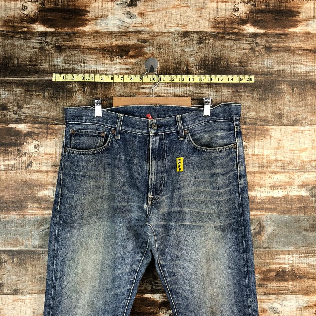 Japanese Brand Uniqlo japan ripped vintage Blue Denim Pants #A1402 Size US 34 / EU 50 - 4 Thumbnail