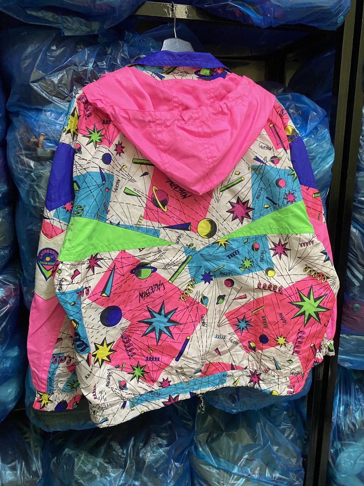 Japanese Brand Vintage 90s Aquarius Snowboard Jacket – Neon Ski Windbreaker Size US M / EU 48-50 / 2 - 11 Thumbnail