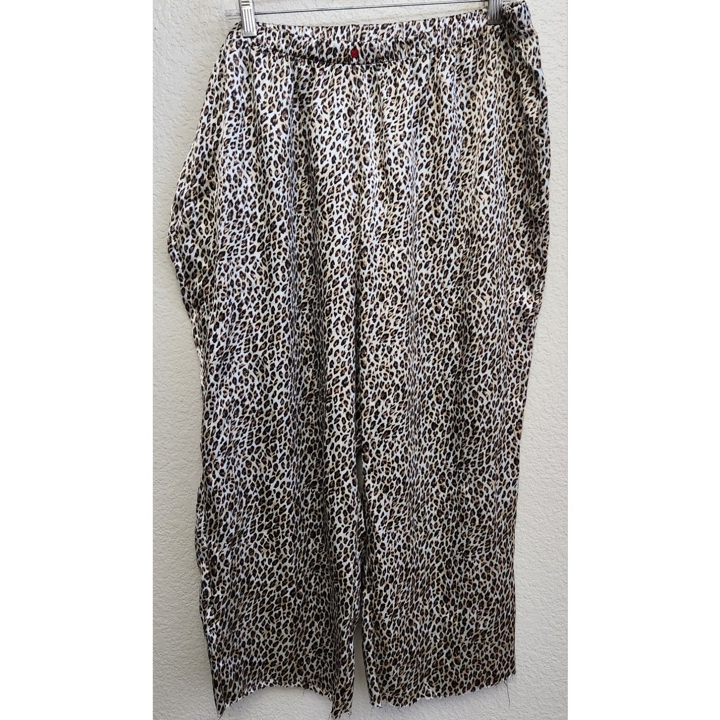 Other Apt 9 Brown Animal Print Satin PJ Bottoms XXL Size 42" / US 20 - 1 Thumbnail