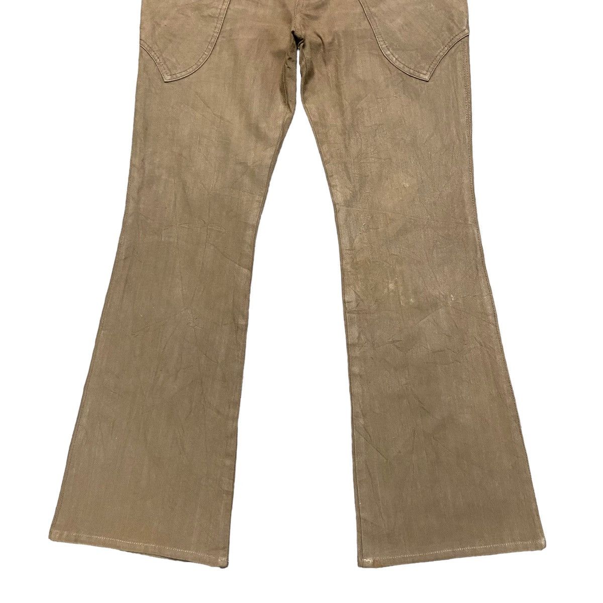 Japanese Brand Japanese Brand Gtreat Leather Trimmed Cargo Flare Pants Size 30" / US 8 / IT 44 - 7 Thumbnail