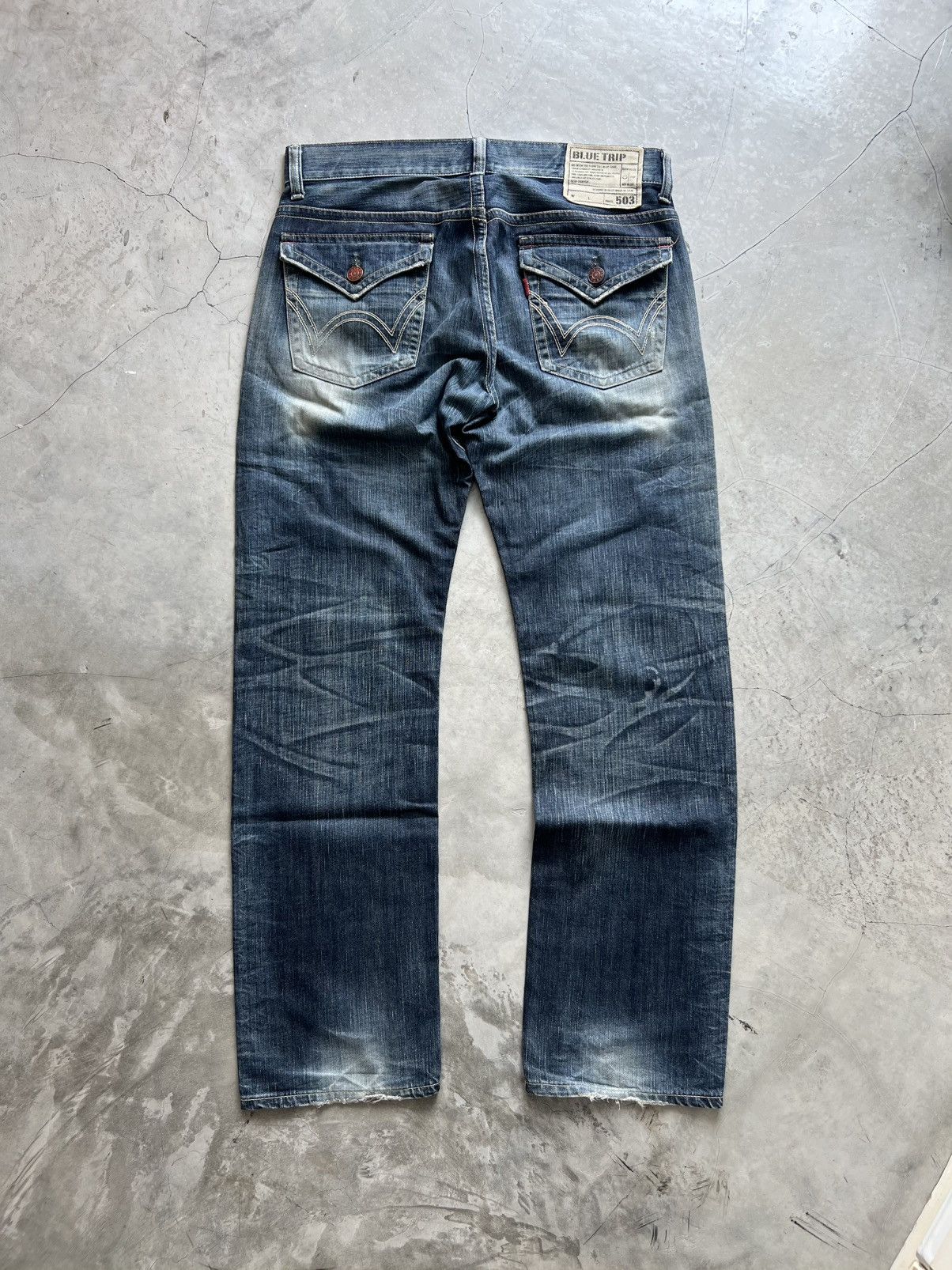 Edwin Edwin Blue Trip Tag size 34 Actual 36x33 Size US 34 / EU 50 - 6 Thumbnail