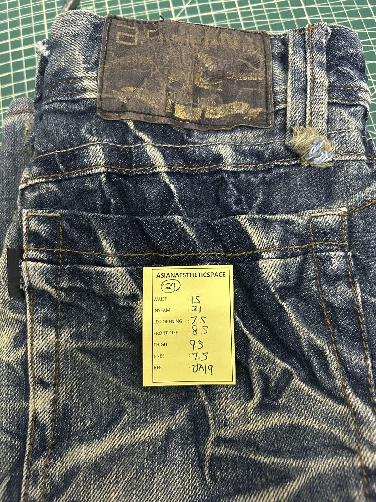 If Six Was Nine ASM jeans clawn marks streetwear jeans Size US 29 - 14 Thumbnail