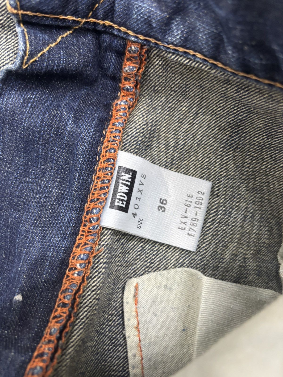 Le Grande Bleu (L.G.B.) 🔥EDWIN XV-S BUCKLE BACK OVERSIZED DENIM BAGGY JEANS Size US 38 / EU 54 - 12 Thumbnail
