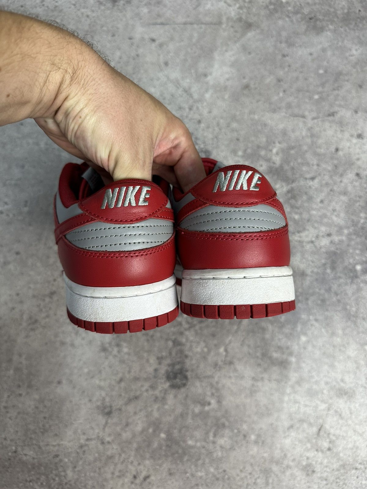 Nike × Vintage Vintage Nike Dunk Low Retro Medium Grey Varsity Red UNLV Size US 10.5 / EU 43-44 - 5 Thumbnail