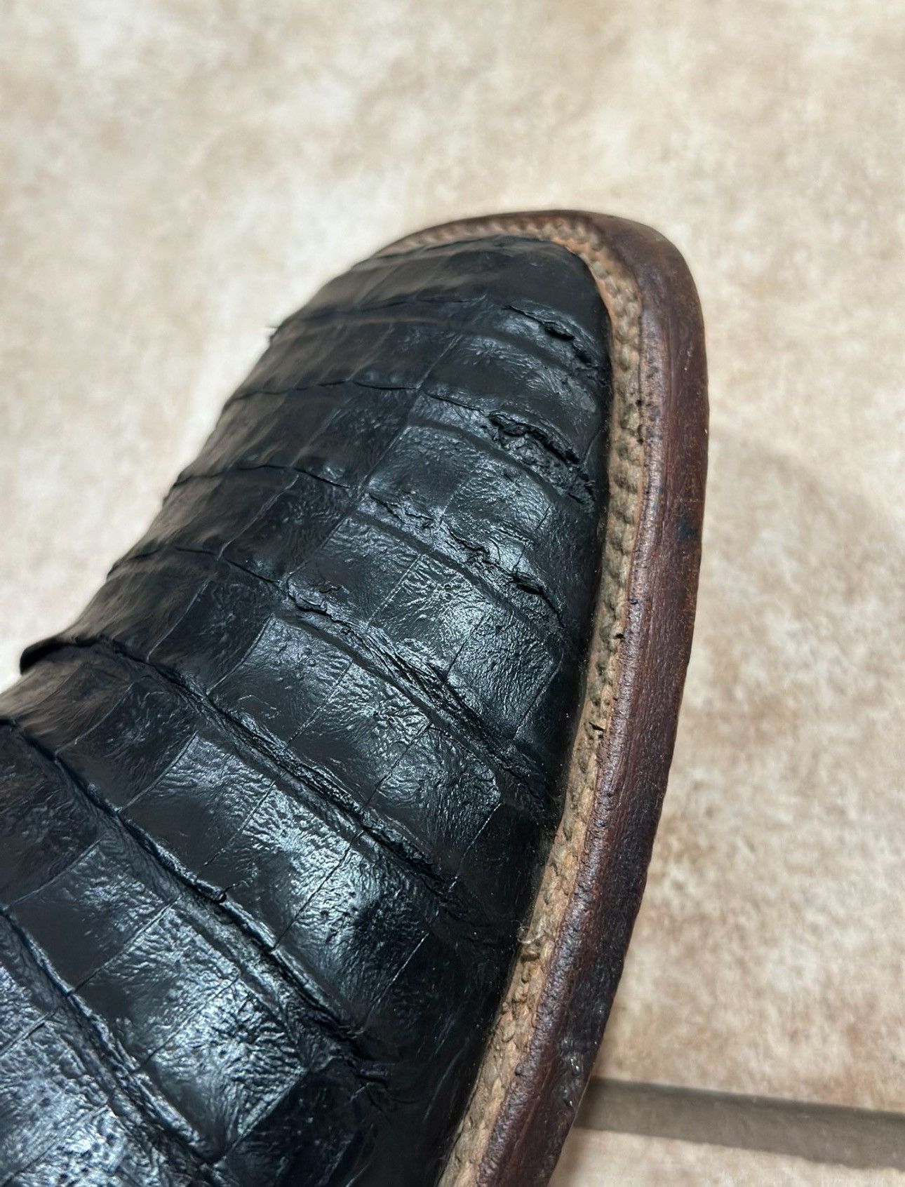Vintage Crocodile boots Size US 6.5 / EU 39-40 - 4 Thumbnail