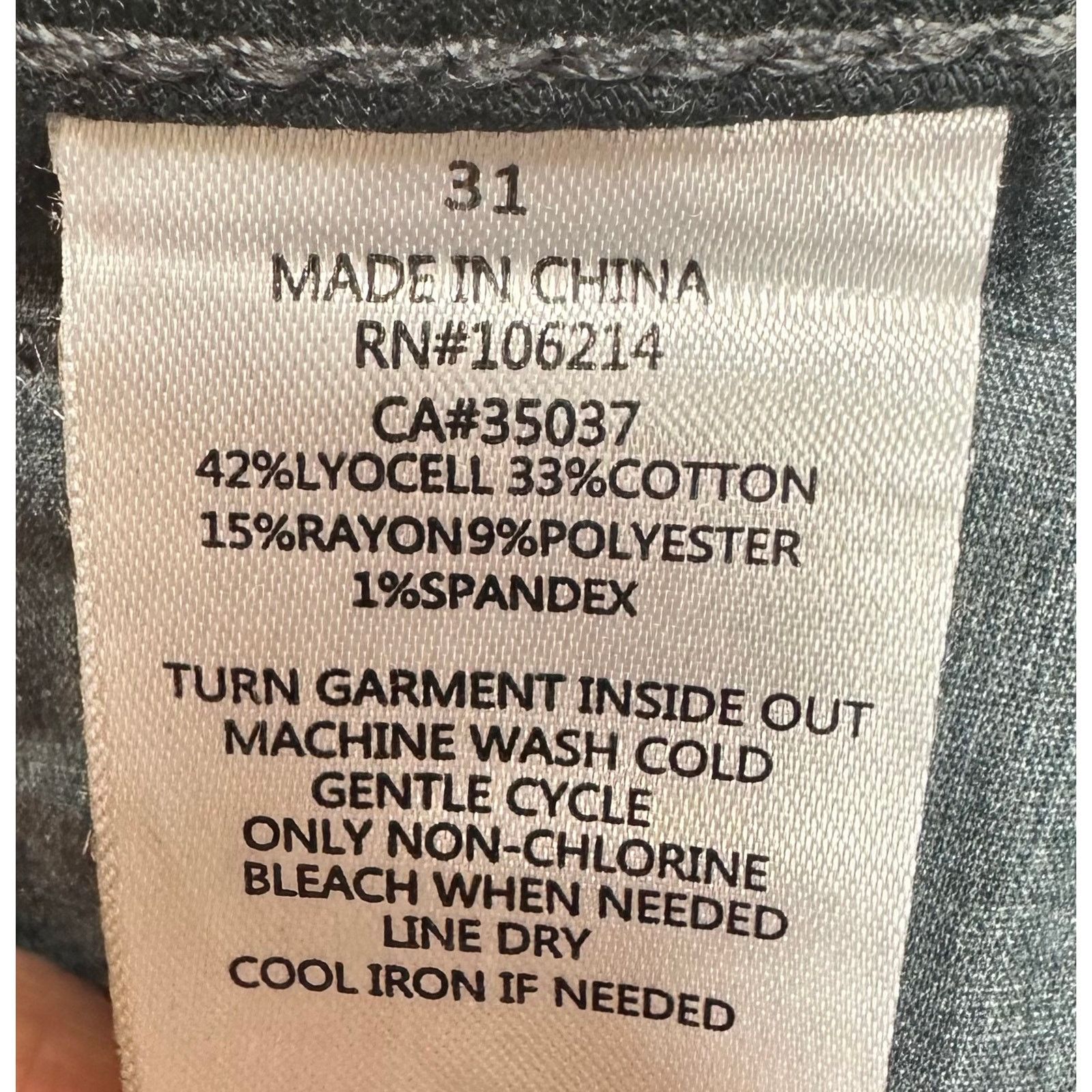 Other Joes Jeans Straight Leg Logo Back Pocket Black 31 Size 31" - 15 Thumbnail