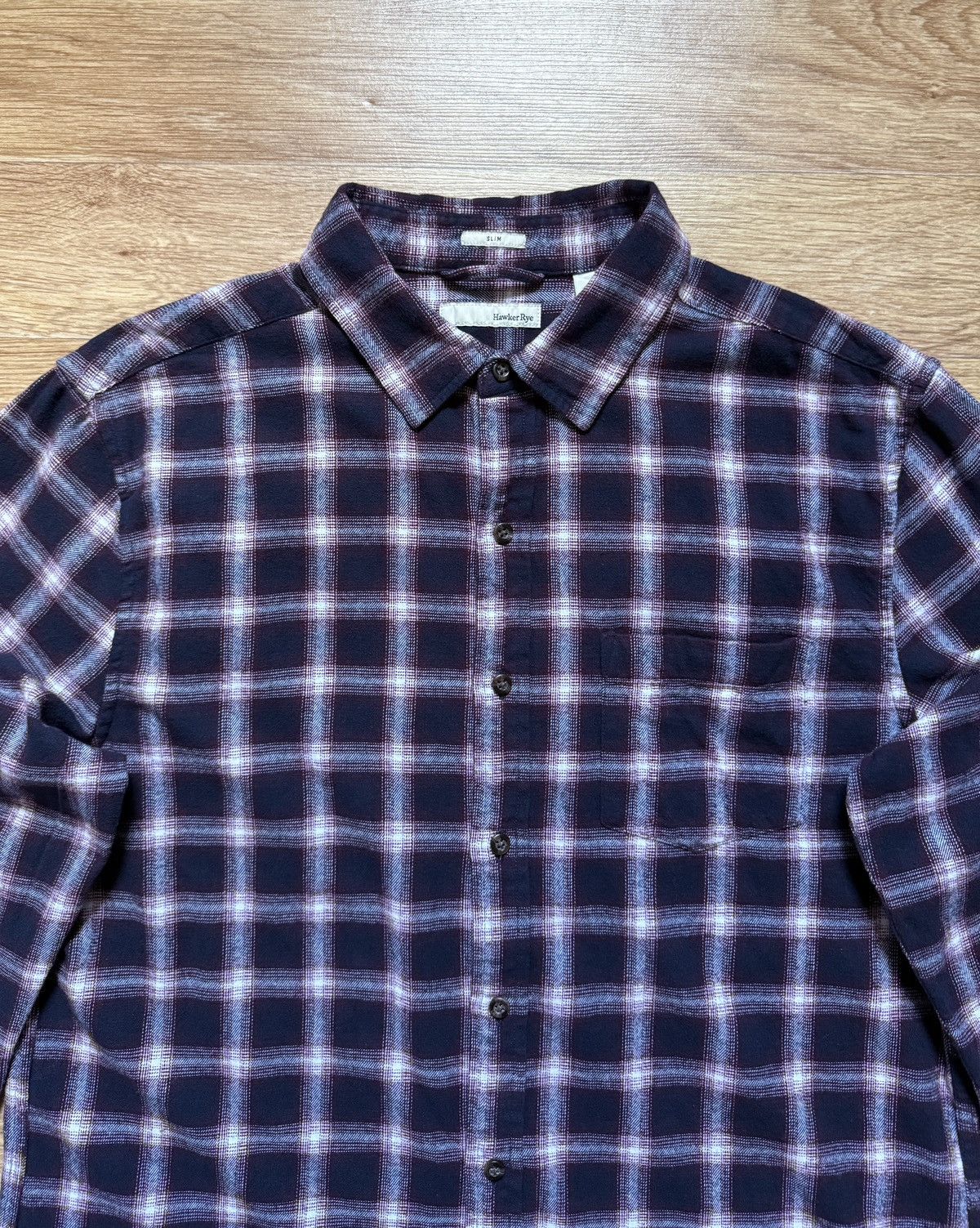 Other Hawker Rye Windsor Wine Plaid Shirt Size US L / EU 52-54 / 3 - 2 Thumbnail