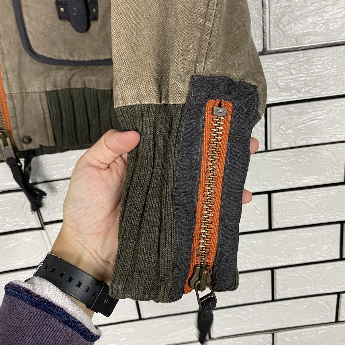 Japanese Brand 📌Cropped Bondage Parachute Biker Jacket Avirex Size US S / EU 44-46 / 1 - 16 Thumbnail