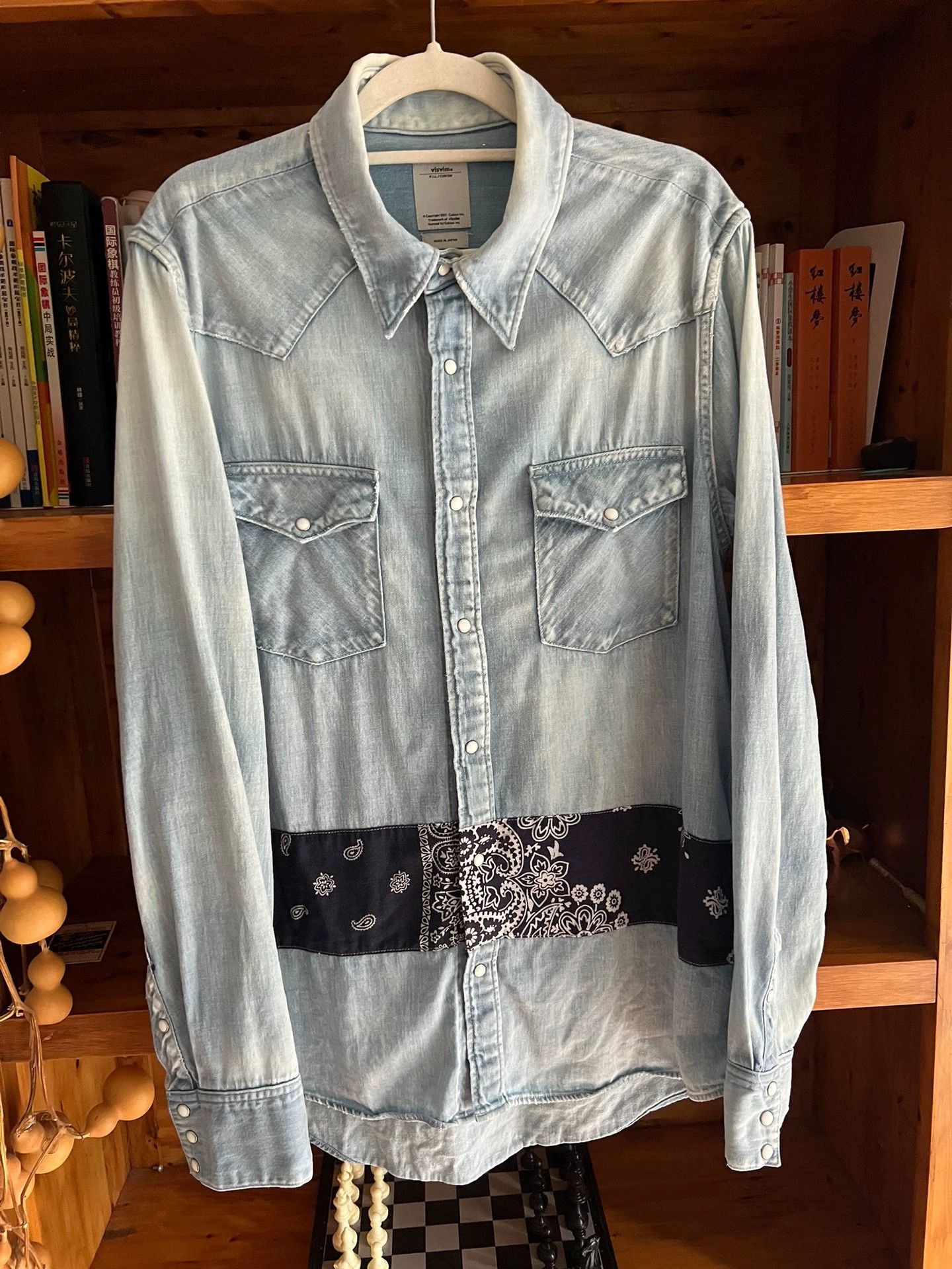 Visvim visvim 2017 washed distressed camo denim shirt Size US L / EU 52-54 / 3 - 2 Thumbnail