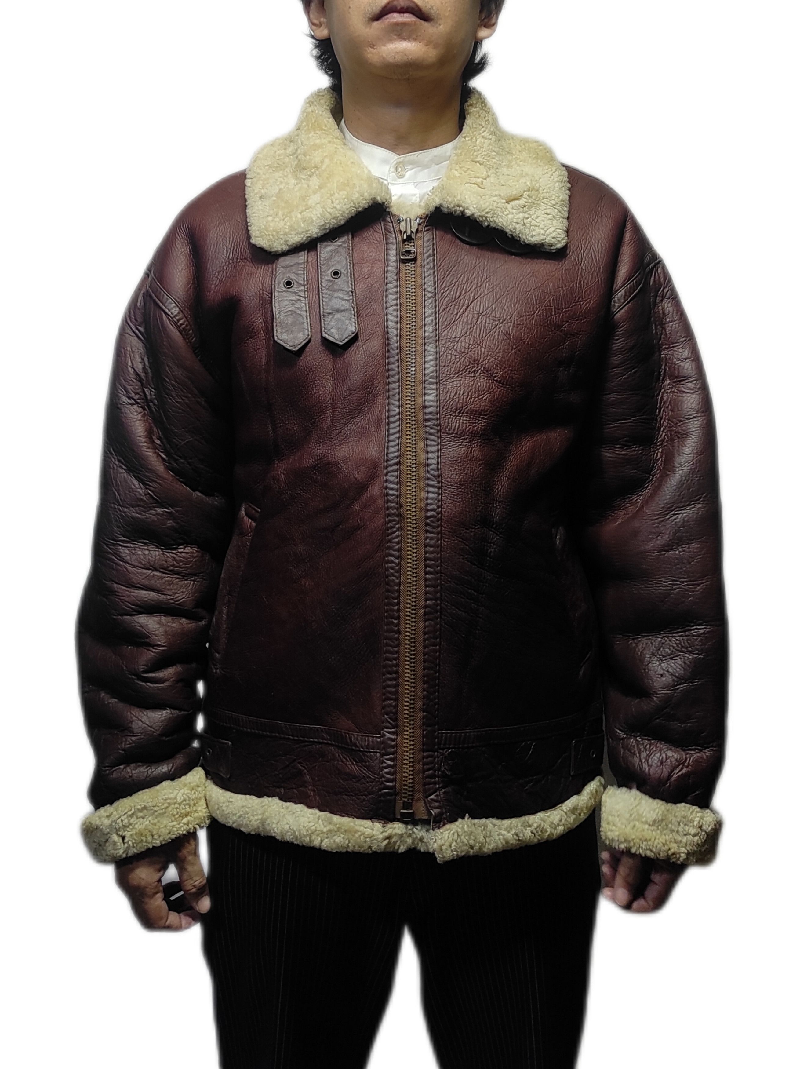 Leather Beautiful Color B3 jacket Genuine Sheepskin Size US L / EU 52-54 / 3 - 1 Thumbnail