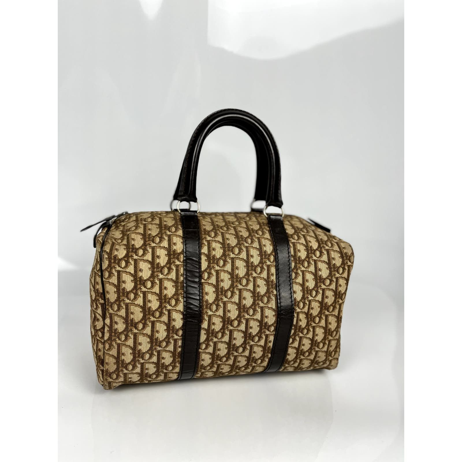 Dior Dior Brown Trotter Canvas Boston Duffle Bag Size ONE SIZE - 2 Thumbnail